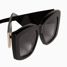Load image into Gallery viewer, Valley Eyewear Coltrane - Gloss Black with Gold Metal Trim / Black Gradient Lens Hyde Boutique