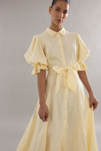 Load image into Gallery viewer, Caitlin Crisp Bloom Dress - Yellow Linen Apparel > Women > Clothing > Dresses > Midi Dresses > Caitlin Crisp Hyde Boutique