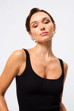 Load image into Gallery viewer, Mossman Fine Line Knit Tank - Black Hyde Boutique