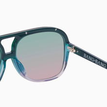 Load image into Gallery viewer, Valley Eyewear Bang Bang - Forest Green Fade To Rose w. Gold Metal / Olive To Rose Gradient Lens Hyde Boutique