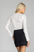 Load image into Gallery viewer, Blak The Gigi Top - White Lace / Silver Dots Hyde Boutique