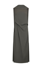 Load image into Gallery viewer, Harris Tapper Laro Dress - Grey Drape Suiting Hyde Boutique