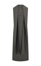Load image into Gallery viewer, Harris Tapper Laro Dress - Grey Drape Suiting Hyde Boutique