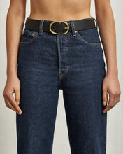 Load image into Gallery viewer, Deadly Ponies Wide Belt - Black/Brass 2024 Belts Deadly Ponies