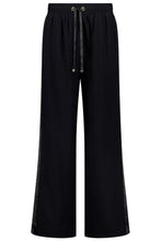 Load image into Gallery viewer, Moke Indiana Women's Wide Leg Pant - Black With Satin Hyde Boutique