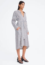 Load image into Gallery viewer, Jac + Jack Shakespeare Dress - Double Bold Stripe Natural/Black Hyde Boutique