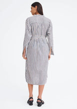 Load image into Gallery viewer, Jac + Jack Shakespeare Dress - Double Bold Stripe Natural/Black Hyde Boutique