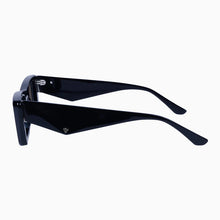 Load image into Gallery viewer, Valley Eyewear La Hara - Black with Silver Metal / Black Lens Hyde Boutique