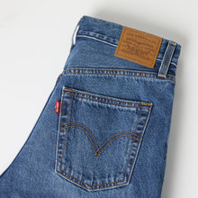 Load image into Gallery viewer, Levi's Ribcage Wide Leg Jeans in Maybe Anywhere wash, flat lay detail
