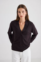 Load image into Gallery viewer, Laing Liv V Neck Cardigan - Chocolate Hyde Boutique