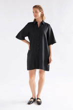 Load image into Gallery viewer, Elk Llinen Dress - Black Apparel > Women > Clothing > Dresses > Shirt Dresses > ELK Hyde Boutique