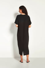 Load image into Gallery viewer, Juliette Hogan Lynette Dress - Black Apparel > Women > Clothing > Dresses > Midi Dresses > Juliette Hogan Hyde Boutique