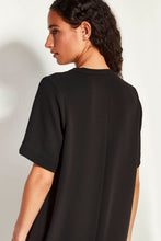 Load image into Gallery viewer, Juliette Hogan Lynette Dress - Black Apparel > Women > Clothing > Dresses > Midi Dresses > Juliette Hogan Hyde Boutique
