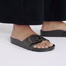 Load image into Gallery viewer, Birkenstock Madrid Big Buckle EVA (Narrow) - Black Hyde Boutique