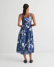 Load image into Gallery viewer, Kowtow Midnight Dress - Cyanotype Floral