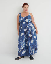 Load image into Gallery viewer, Kowtow Midnight Dress - Cyanotype Floral