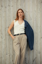 Load image into Gallery viewer, Marlow Mode Pant - Ecru Hyde Boutique