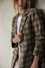 Load image into Gallery viewer, Mazu My Love Boyfriend Jacket - Brown with Black/Red Hyde Boutique