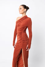 Load image into Gallery viewer, Mossman Oblivion Midi Dress - Rust Apparel > Women > Clothing > Dresses > Midi Dresses > Mossman Hyde Boutique