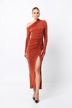 Load image into Gallery viewer, Mossman Oblivion Midi Dress - Rust Apparel > Women > Clothing > Dresses > Midi Dresses > Mossman Hyde Boutique
