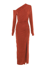 Load image into Gallery viewer, Mossman Oblivion Midi Dress - Rust Apparel > Women > Clothing > Dresses > Midi Dresses > Mossman Hyde Boutique