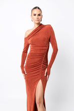 Load image into Gallery viewer, Mossman Oblivion Midi Dress - Rust Apparel > Women > Clothing > Dresses > Midi Dresses > Mossman Hyde Boutique
