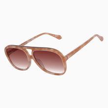 Load image into Gallery viewer, Valley Eyewear Bang Bang Pastel Tort w. Gold Metal / Dark Orange Gradient Lens Hyde Boutique