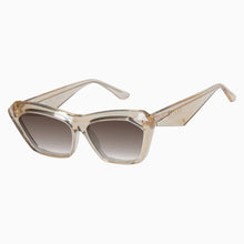 Load image into Gallery viewer, Valley Eyewear Piaf - Champagne w. Gold Metal / Brown Gradient Lens Hyde Boutique