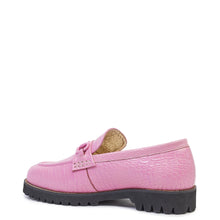 Load image into Gallery viewer, Kathryn Wilson Liza Loafer - Dolly Pink Croc  Hyde Boutique   
