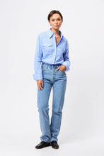 Load image into Gallery viewer, Mossman Repeat After Me Shirt - Blue Stripe Hyde Boutique