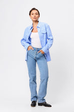 Load image into Gallery viewer, Mossman Repeat After Me Shirt - Blue Stripe Hyde Boutique