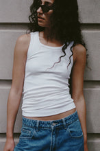 Load image into Gallery viewer, Rebe Ribbed Tank - White Hyde Boutique