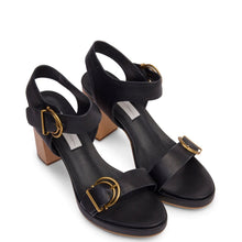 Load image into Gallery viewer, Kathryn Wilson Rose Heel - Black Calf Hyde Boutique