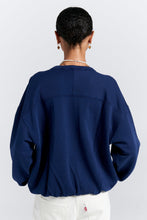 Load image into Gallery viewer, Karen Walker Runaway College Crewneck Sweatshirt - Navy Hyde Boutique