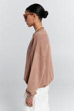 Load image into Gallery viewer, Karen Walker Runaway College Crewneck Sweatshirt - Taupe Hyde Boutique