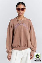 Load image into Gallery viewer, Karen Walker Runaway College Crewneck Sweatshirt - Taupe Hyde Boutique