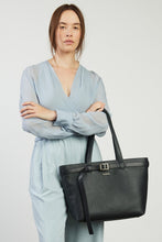 Load image into Gallery viewer, SABEN Tabby Shoulder Bag - Black + Bronze Hyde Boutique