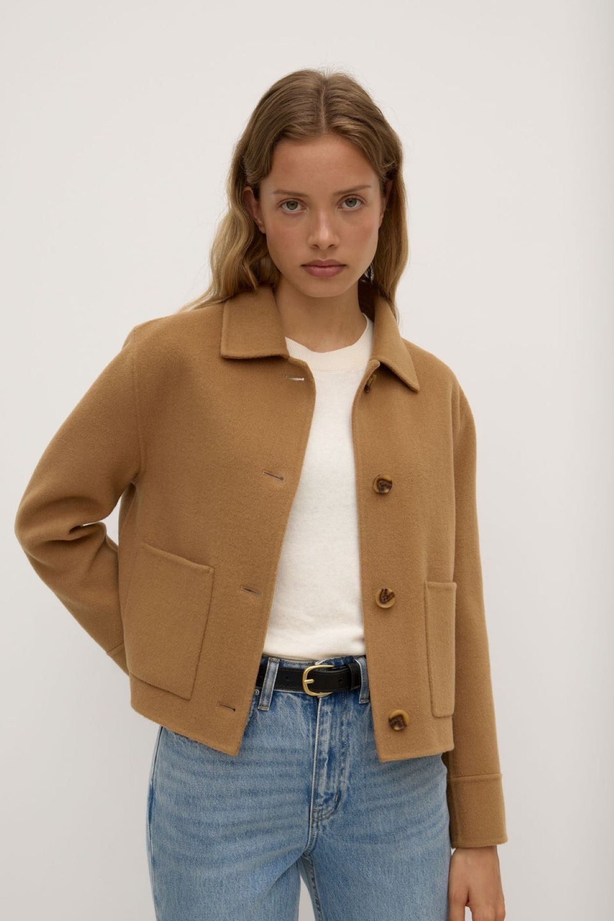 HEYON♡ted stole ♡camel HEYON♡ted stole ♡camel