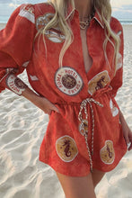 Load image into Gallery viewer, Kivari Vacanza Playsuit - Red Hyde Boutique