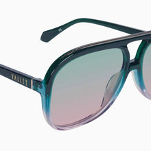 Load image into Gallery viewer, Valley Eyewear Bang Bang - Forest Green Fade To Rose w. Gold Metal / Olive To Rose Gradient Lens Hyde Boutique