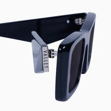 Load image into Gallery viewer, Valley Eyewear La Hara - Black with Silver Metal / Black Lens Hyde Boutique