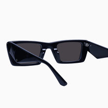 Load image into Gallery viewer, Valley Eyewear La Hara - Black with Silver Metal / Black Lens Hyde Boutique