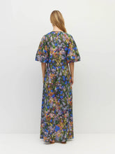 Load image into Gallery viewer, Juliette Hogan Piper Dress Electric Meadow Cotton - Blue Light Hyde Boutique