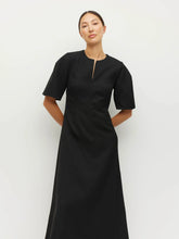 Load image into Gallery viewer, Juliette Hogan Finley Dress Tech Twill Suiting - Black Hyde Boutique