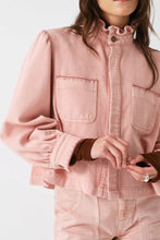 Load image into Gallery viewer, Seventy & Mochi Ziggy Cropped Jacket - Peony Pink Hyde Boutique