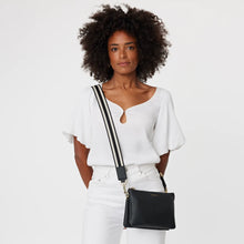 Load image into Gallery viewer, SABEN Feature Strap - Black + White Handbags Saben