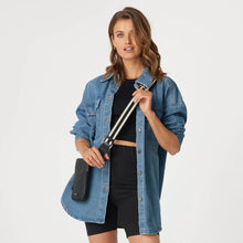 Load image into Gallery viewer, SABEN Feature Strap - Black + White Handbags Saben