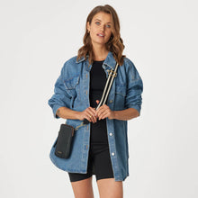 Load image into Gallery viewer, SABEN Feature Strap - Black + White Handbags Saben