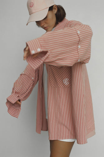 Commonplace Classico Overshirt - Pink/Red | PRE ORDER Nov  Hyde Boutique   