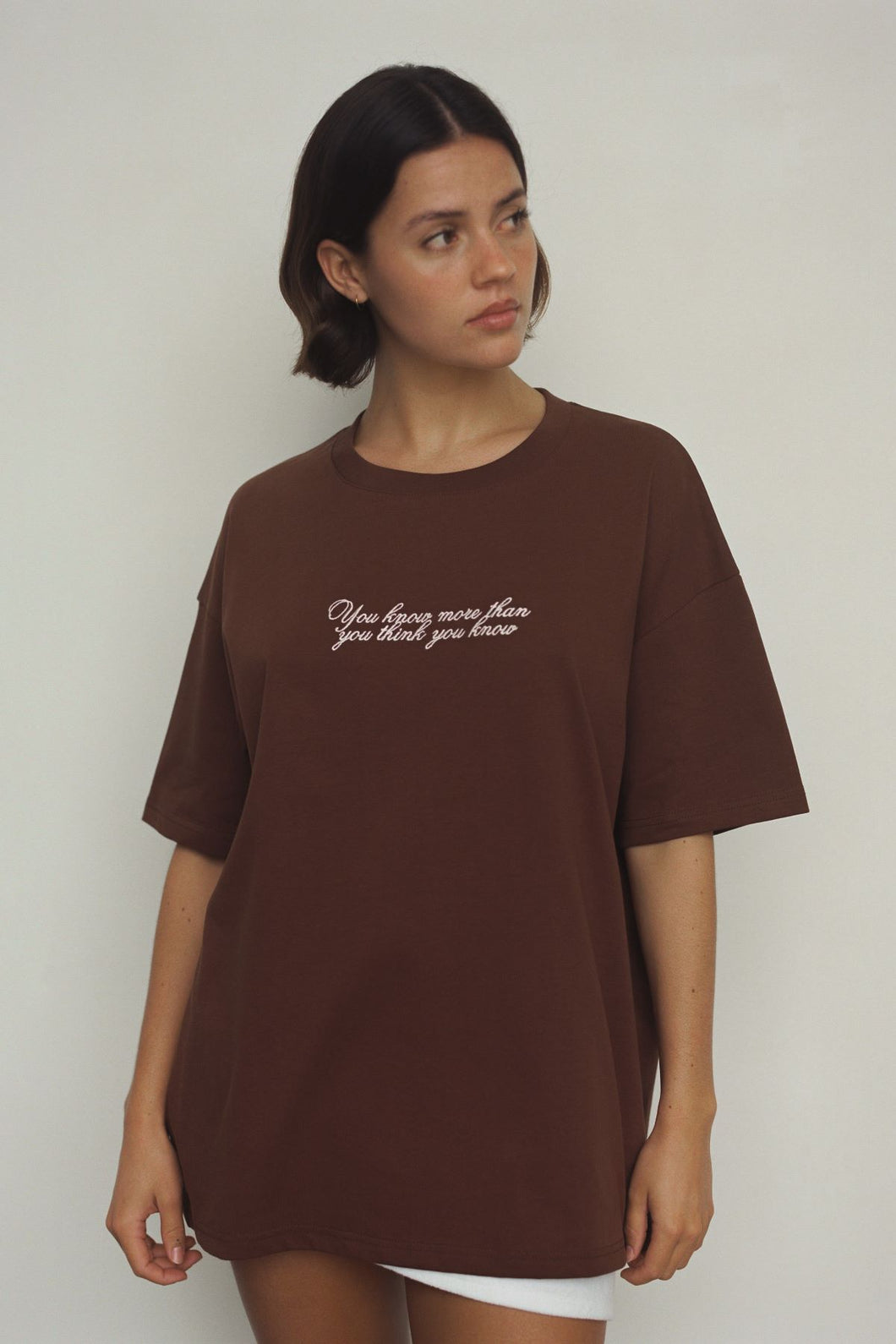 Commonplace Morale T-Shirt - Chocolate/Pink  Hyde Boutique   